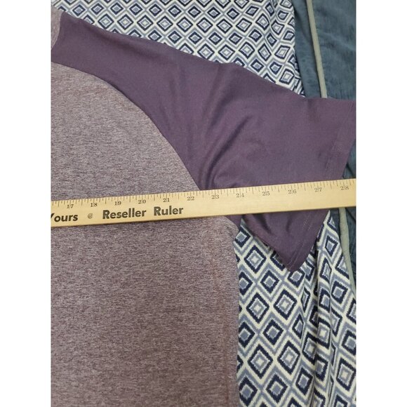 01.ALGO 01 Crew Neck T-Shirt Quick Dry SPF 40 Heathered Lilac Men's Size XXL - Picture 7 of 12